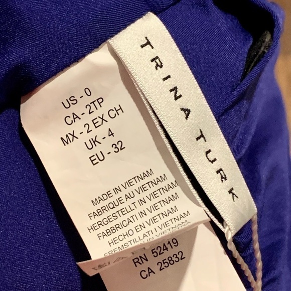 𝅺TRINA TURK royal blue swimsuit. Size 0 - Picture 7 of 10